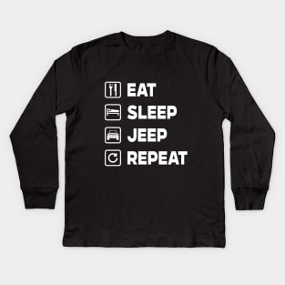 Jeep - Quote! Kids Long Sleeve T-Shirt